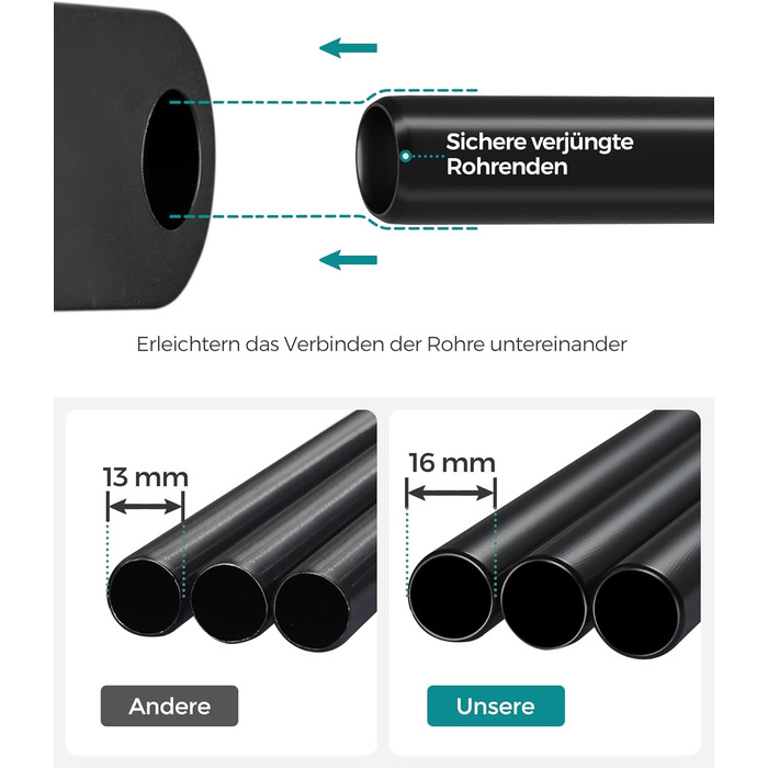 Портативна шафа для зберігання SONGMICS з підвісною штангою, складна, гардероб, спальня, кабінет, 140 x 43 x 174 см, сірий RYG02GY