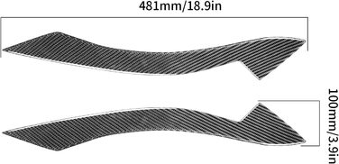 Брови фари, 1 пара автомобільних зовнішніх фар з вуглецевого волокна Кришка обтічника повік підходить для Z4 E89 2009-2015