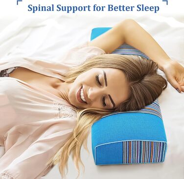 Гречана подушка, гречана подушка для шиї на блискавці (синя)