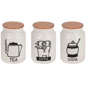 Банка Herevin White-Black Tea-Coffee-Sugar MIX 0.890 л (232001-264) (6965068)