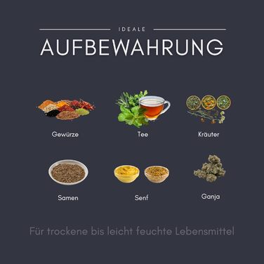 Елегантна скляна банка для зберігання ANCEVIA фіолетового кольору 100 мл (скорочена версія) набір із 3 предметів, герметичний контейнер для зберігання з кришкою Банки для зберігання Miron, скляні контейнери з кришками, наприклад, для спецій, насіння, чаю 