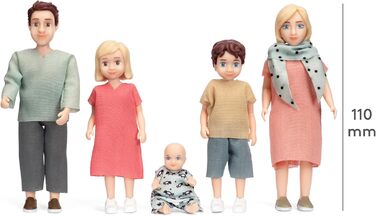 Ляльки Lundby для родини лялькових будиночків Сімейство ляльок Чарлі Гнучкі ляльки Аксесуари та фігурки Масштаб 118