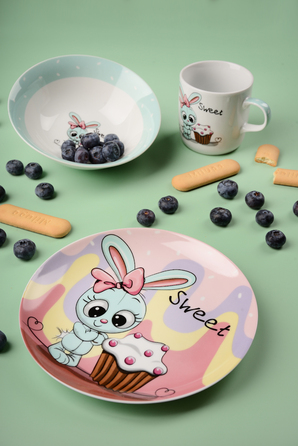 Дитячий набір LIMITED EDITION SWEET BUNNY, 3 предмета (6400433)