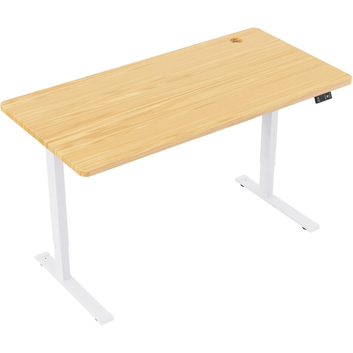 Стіл з електричним регулюванням висоти, функцією пам&39яті, регульованим захистом від зіткнень та плавним пуском/зупинкою для використання вдома (білий) White Max 1, 1