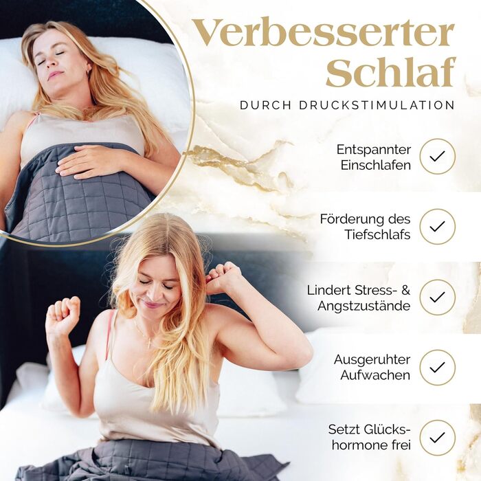 Обтяжена ковдра Akroma Premium 155x220 см 12 кг Антистресова терапевтична ковдра Щільна ковдра для кращого сну Релаксаційна ковдра для розладів сну 100 бавовна (OekoTex) Обтяжена ковдра для дорослих 155x220 см 12 кг темно-сіра