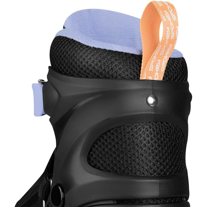 Набір SPOKEY Quattro 4-в-1 Роликові ковзани/Роликові ковзани/Трискейти/Ковзани для льоду, РЕГУЛЬОВАНІ для дітей та підлітків Роликові ковзани, що трансформуються в роликові Розміри 30-33, 34-37, 38-41 Чорний/Фіолетовий 38-41