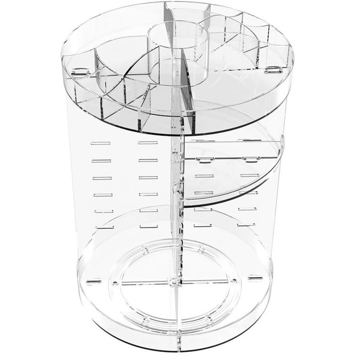 Обертовий органайзер для макіяжу Прозорий обертовий органайзер для догляду за шкірою Косметична стійка, 360