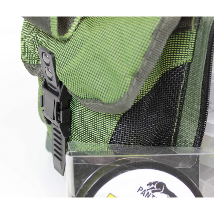 Сумка QMBasic для риболовлі, включаючи 4 коробки для снастей Рибальський чохол для аксесуарів Водовідштовхувальні м&39які лямки Рибальська сумка