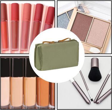 Організатор для косметички, Косметичка з відділеннями, Косметичка для пензликів для макіяжу, Водонепроникна, компактна дорожня кос