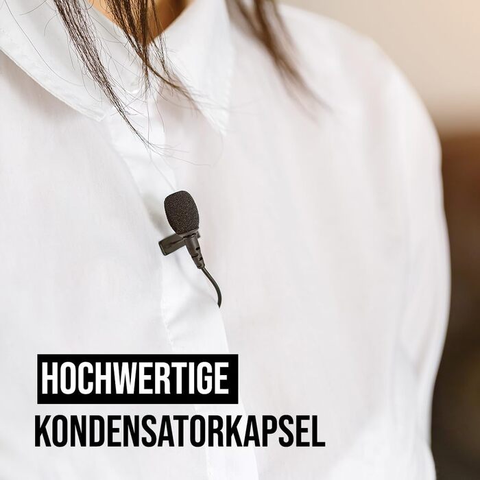 �DE Lavalier GO - професійний мікрофон на петлиці/затискний мікрофон для мовлення, кіновиробництва, створення контенту, запису гол