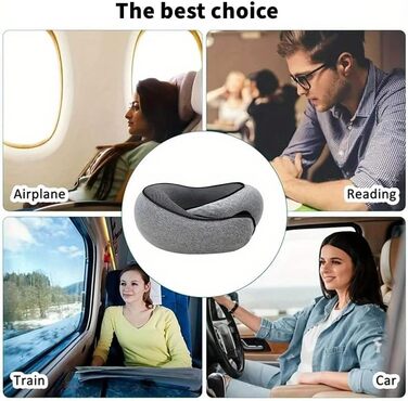 Подібна подушка для подорожей, Airplanes, Car, Office Sleep Upright, Black