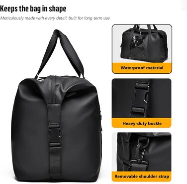 Дорожня сумка Ryanair для ручної поклажі 40x20x25, водонепроникна шкіряна дорожня сумка з ремінцем на плече