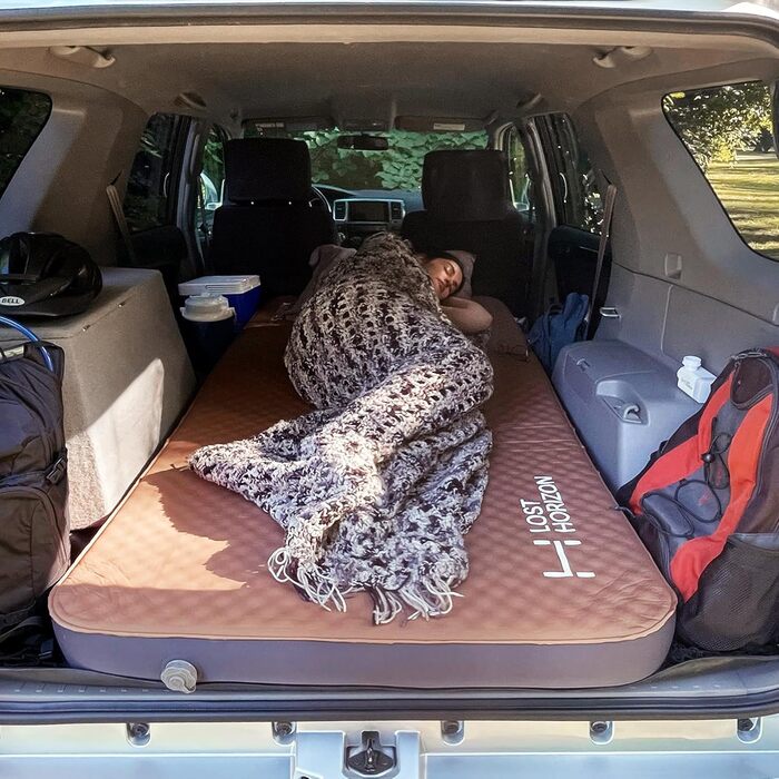 Матрац для кемпінгу Lost Horizon Air & Foam, самонадувний, товщиною 11 см, одномісний, з насосним мішком. Килимок для двоспального спального місця.