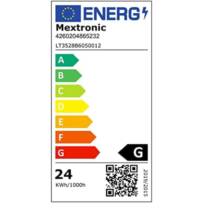 Світлодіодна стрічка Mextronic 12V/24W, 5 метрів, 3528, синій колір (465-470nm), 24W, 500 см, IP20