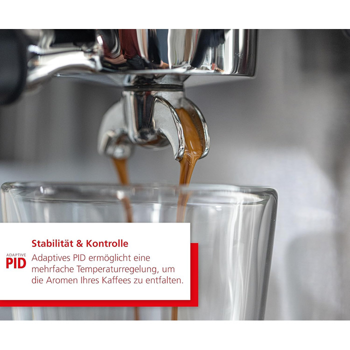 Еспресо-машина Solis Barista Perfetta Plus V2, напівавтоматична кавоварка з піноутворювачем молока, програмована кавоварка зі знімним резервуаром для води, функцією гарячої води та пари, срібло