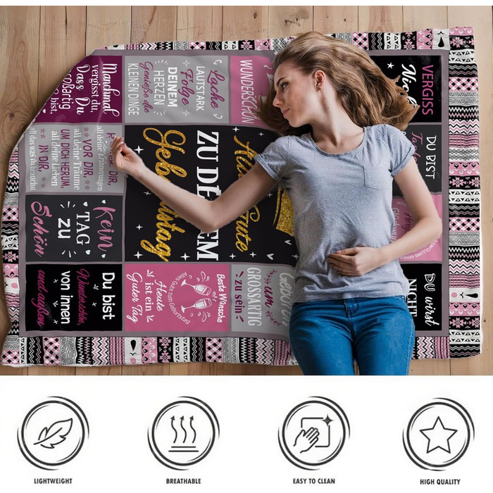 Подарунок на день народження для жінок, подарунок на день народження найкращій подрузі, подарунок на день народження мами, дівчини, дружини, дівчини, сестри, подруги, колеги, подарунки на день народження для жінок 150*200 см