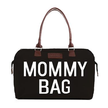 Пеленальна сумка, сумки для мами для лікарні та функціональна велика пеленальна сумка для догляду за дитиною, чорна