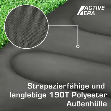 Спальний мішок Active Era Blanket - Спальний мішок, від -3C до 15C Літо, весна, осінь - Легкий спальний мішок для використання на вулиці та в приміщенні, чорний