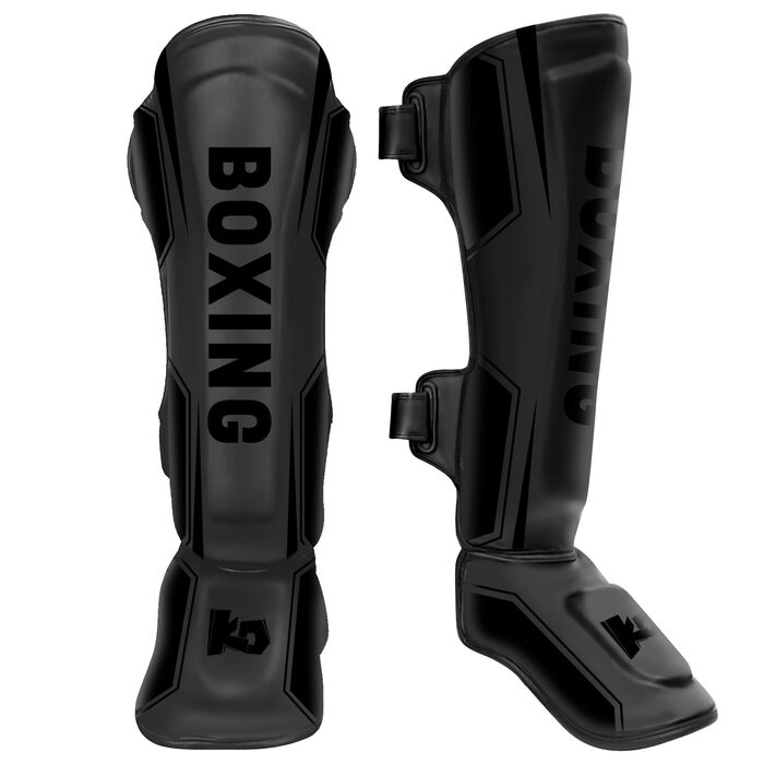 Щитки для гомілок NZQXJXZ для кікбоксингу та муай-тай, регульовані захисні накладки на ноги із захистом підйому стопи, спорядження для тренувань з бойових мистецтв, ММА та спарингу