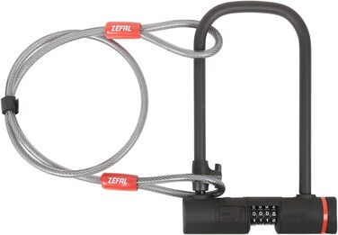 Велосипедний замок Zfal Uni K-traz U13 Code Cable, чорний кодовий замок для велосипеда