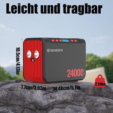 Портативна електростанція 88 Втгод, акумулятор Power Bank 80 Вт з розеткою 230 В змінного струму та світлодіодним ліхтариком, невеликий генератор для відключень електроенергії, кемпінгу, надзвичайних ситуацій, походів, подорожей