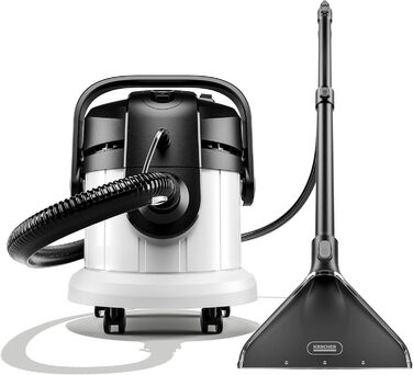 Миючий пилосос Krcher SE 4 Plus (гнучкий шланг 2-в-1), радіус дії 8 м, 1000 Вт, бак для чистої/брудної води 4 л, 1.081-170.0, біли