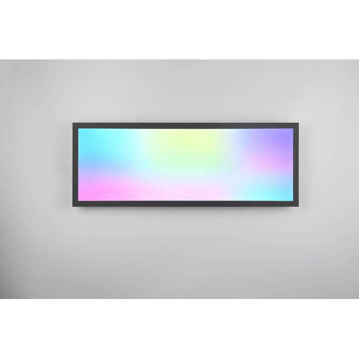 Стельовий LED-світильник Reality Beta R67668032, матовий чорний метал, 31 Вт RGB, Dynamic Light, з пультом керування, 80x30 см
