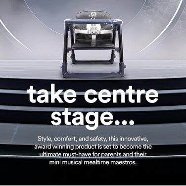 Обідній стілець APRAMO FLIPPA, дитячий, складаний, портативний, сидіння-бустер, сидіння для годування для дітей від 6 місяців до 3