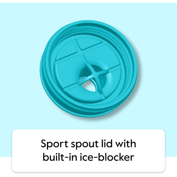 Виняткова якість, потрійна ізольована пляшка для води з нержавіючої сталі та міді, з кришкою з носиком, 1,8 л, Champion Blue Champ