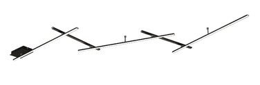 Стельовий LED-світильник Trio Leuchten Indira 674610532, матовий чорний метал, 3 шт. 6 Вт та 2 шт. 3,5 Вт LED, з функцією Switch Dimmer