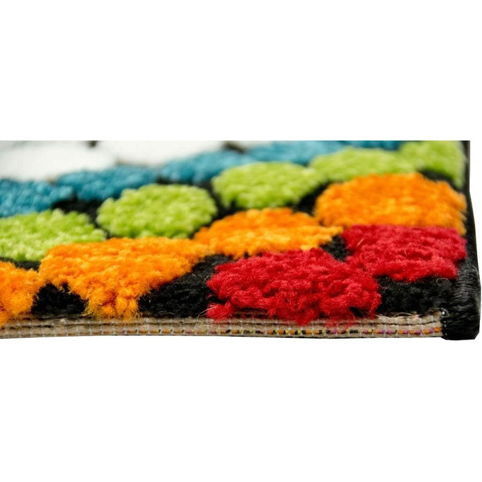 Килим для вітальні сучасний килим для вітальні райдужний різнокольоровий розмір 200 x 290 см