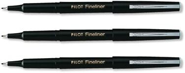 Об'ємний пакет Pilot SW-PPF 0.4 мм Fineliner Pen (12 шт. ) - Чорний