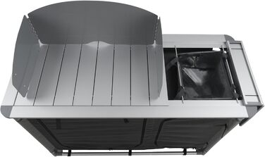 Кемпінгова шафа CampFeuer Кемпінгова кухня з алюмінієвою рамою Бризкозахисний екран та раковина 117 см x 50 см x 109,5 см Кемпінгова полиця, Складана кемпінгова шафа, Кемпінгова кухня, Кемпінгові меблі