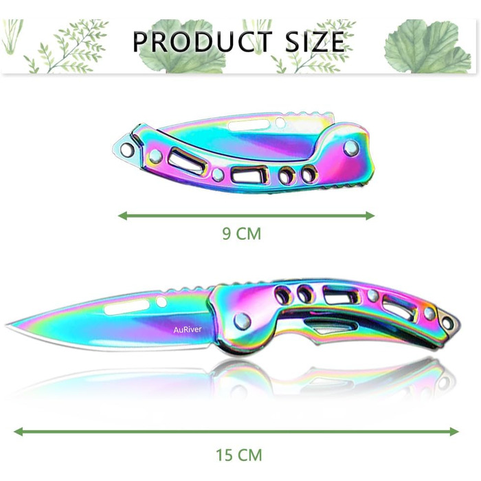 Маленький складаний ніж AuRiver 4 шт. и, кишеньковий ніж зі складним ножем, кишеньковий ніж, міні EDC дворучний ніж для відпочинку