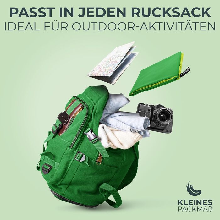 Рушник з мікрофібри NirvanaShape - дорожній рушник, банний рушник для відпочиваючих у різних кольорах - компактні, швидковисихаючі