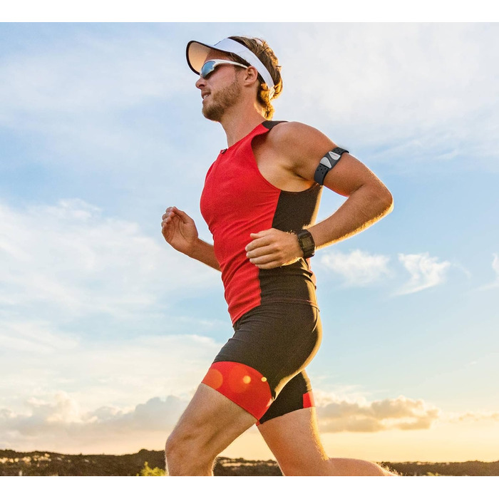 Кардіоспортивний пульсометр, сумісний з Bluetooth/ANT та фітнес-додатками Zwift, Strava, Polar, Wahoo, Rouvy, Peloton, Decathlon, Wahoo, велокомп&39ютером Garmin GPS