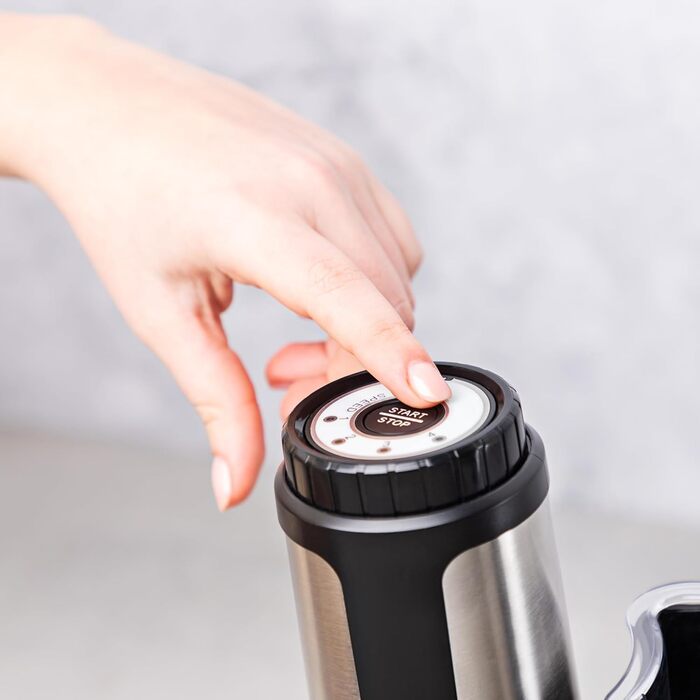 Кухонний комбайн Vitinni, скляна чаша 2 л, нарізка, подрібнення, пюре, подрібнення, тертка, просте управління одним натисканням кнопки, універсальний подрібнювач овочів, фруктів і м'яса, 350 Вт