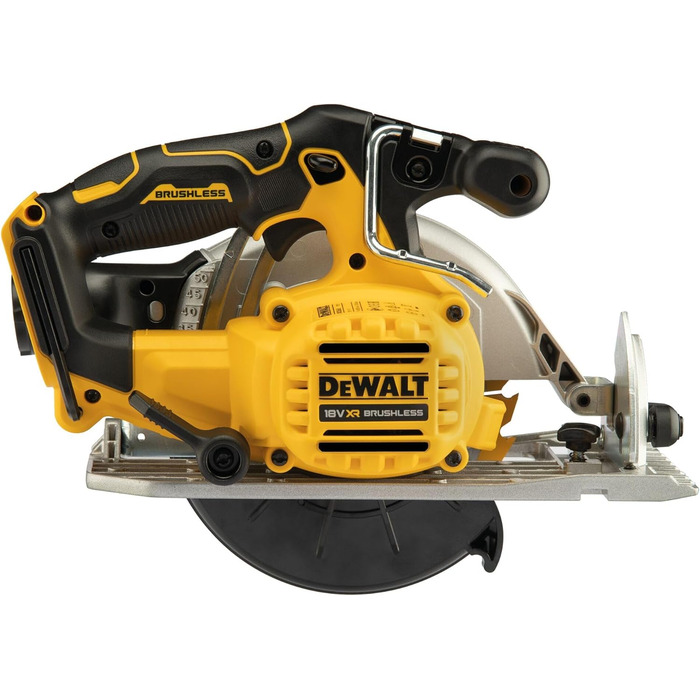 Акумуляторна дискова пила Dewalt 18V XR DCS565NT (безщітковий двигун, з вбудованим світлодіодом та обдувом, сумісна з AirLock, в к