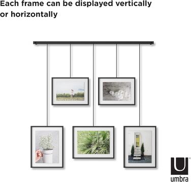 Гнучкий набір рамок для фотографій для горизонтального та діагонального монтажу, на 5 рамок, художні репродукції, фотографії, 10 x