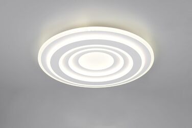 Стельовий LED-світильник Trio Leuchten Costa 633510131, білий матовий метал, акрил, 50 Вт, з пультом ДК, регулюванням кольору та яскравості світла, димером та нічним підсвічуванням