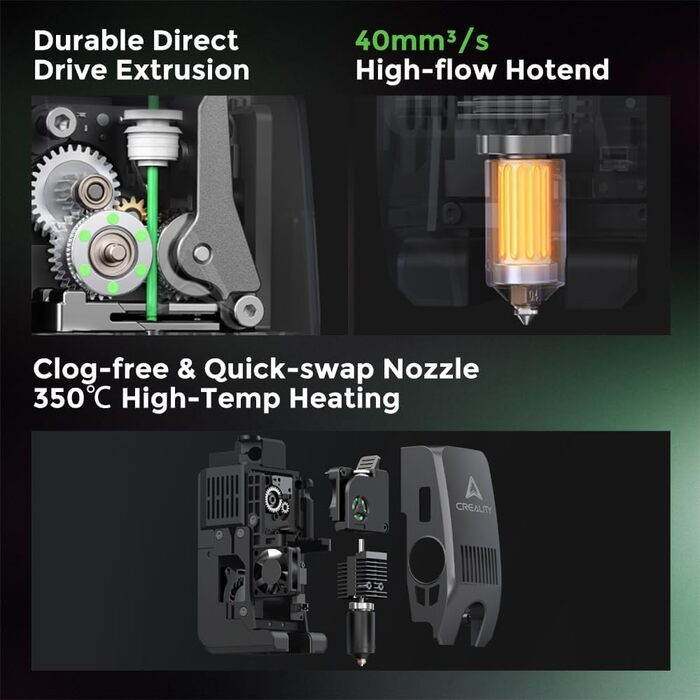 Комбінований 3D-принтер Creality K2 Plus, багатоколірний друк із CFS, швидкість друку 600 мм/с, повністю автоматичне вирівнювання,
