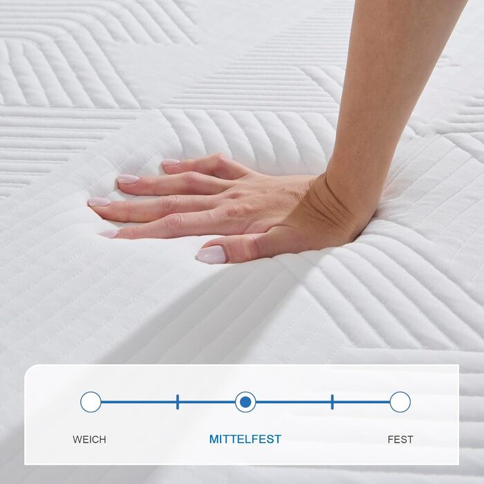 Складаний матрац 120 x 195 x 15 см, 4-секційний, складний - Складаний матрац зі знімним чохлом, гостьовий матрац для подорожей, кемпінгу, гостьове ліжко (білий та синій) 120x195x15 15,0 сантиметрів