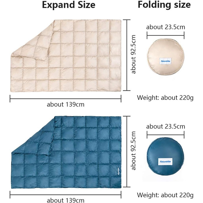 Кемпінг Маленька ковдра Гусячий пух Каппа Ковдра Пір'яний шарф Дорожня ковдра Водонепроникна легка портативна накидка-пончо для по