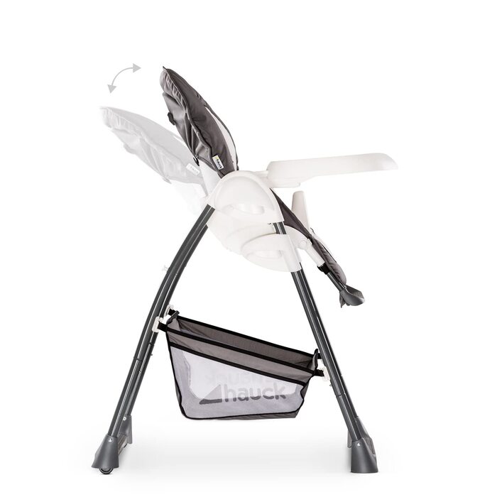 Стільчик для годування hauck з шезлонгом Sit N Relax 2в1 від народження до 15 кг, регульована по висоті рама на коліщатках, кошик