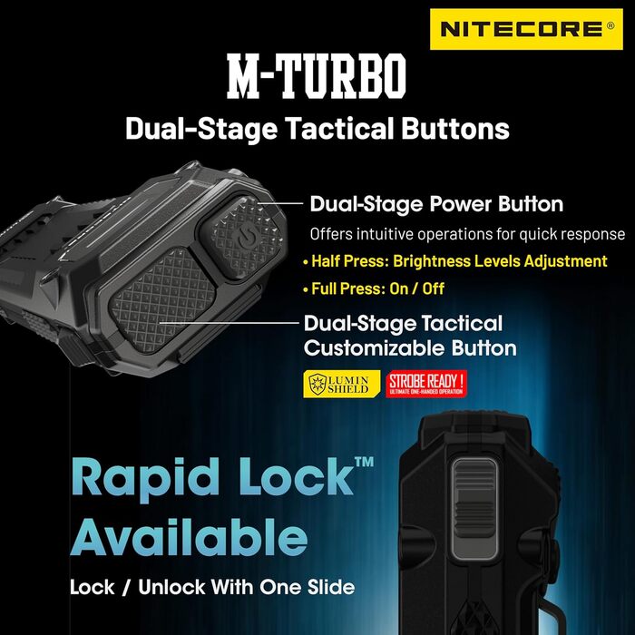 Ліхтарик Nitecore EDC29 EDC, ультратонкий, високопродуктивний, 6500 люмен, з висувним кільцем для ключів, чорний