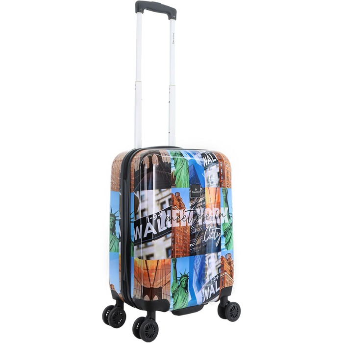 Валіза ручна поклажа Big Apple, 54x36x20 см, 32 л, 2.7 кг, барвиста