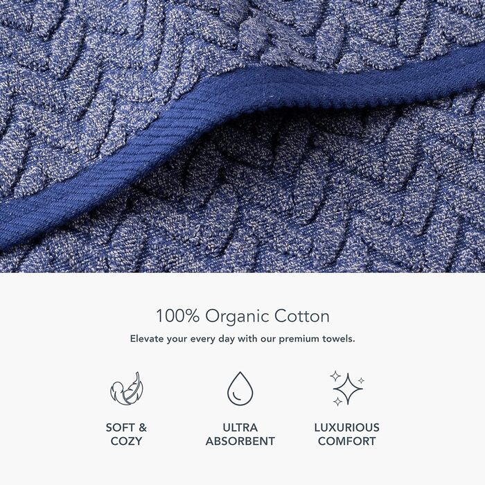 Набір рушників з органічної бавовни Texere, 6 предметів, бордовий Estate Blue