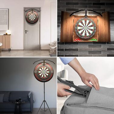 Світлодіодний складаний ліхтар для мішень для дартсу SOLLA, портативне освітлення TOR135 для всіх видів мішень для дартсу, регульований кут променя та яскравість, професійні аксесуари для мішень для дартсу з підсвічуванням