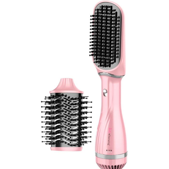 Стайлер-фен 2-в-1 Demeliss Volume & Style Колекція Barbie сушіння та укладка для всіх типів волосся, 2 змінні насадки, кераміко-турмалінове покриття, 3 температурні режими