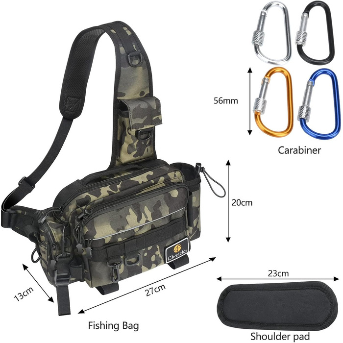 Водонепроникний і зносостійкий рибальський рюкзак для рибальських аксесуарів